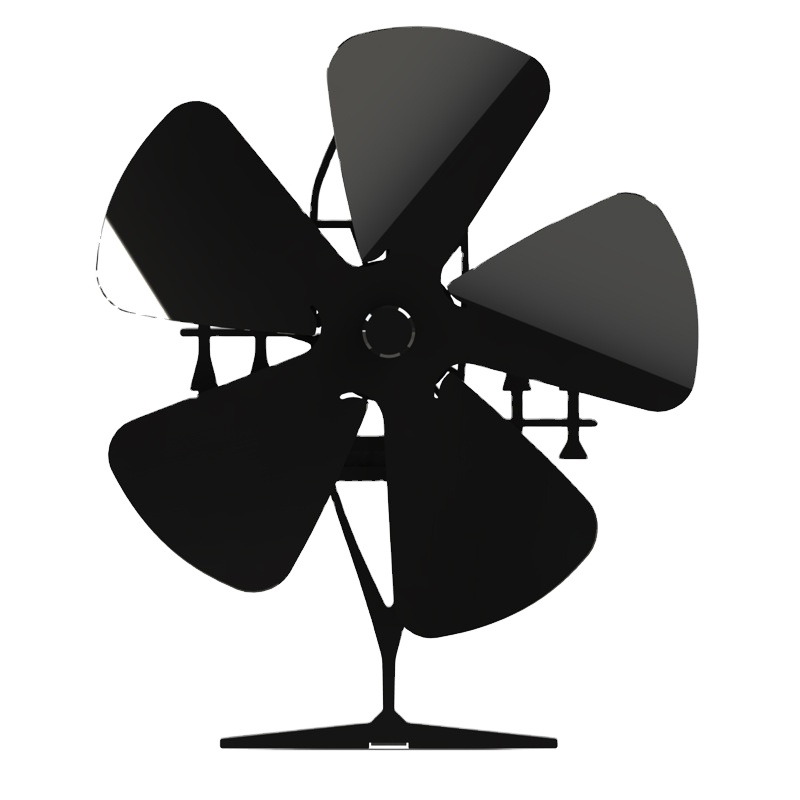 Деревянная горелка Ecofan, 8,8 дюйма, нагреваемые плиты, вентиляторы, Тихий Домашний Вентилятор для распределения тепла, 5 лезвий, вентилятор для черного камина