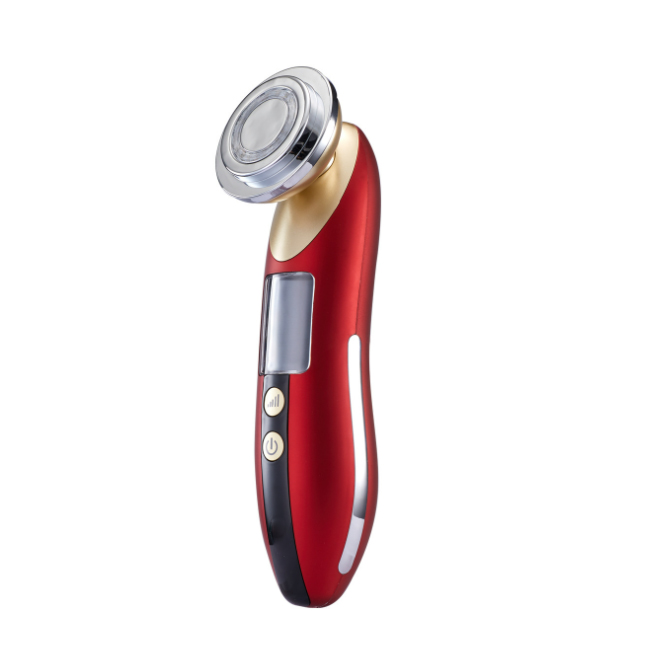 Multi-functional Facial Massager LED light therapy Sonic Vibration Wrinkle Removal Skin Tightening Hot Cool Treatment Skin Care