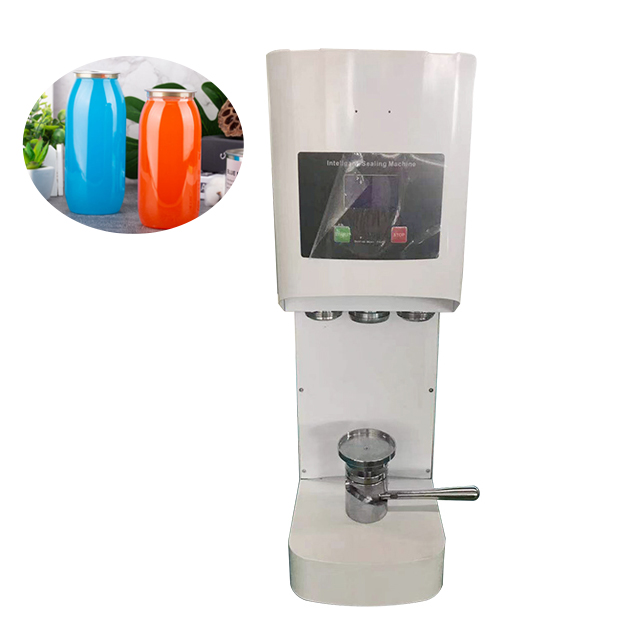 Commercial table top cans bottle sealing machine Semi- automatic manual 330ml 500ml 600ml PET tin cans sealer