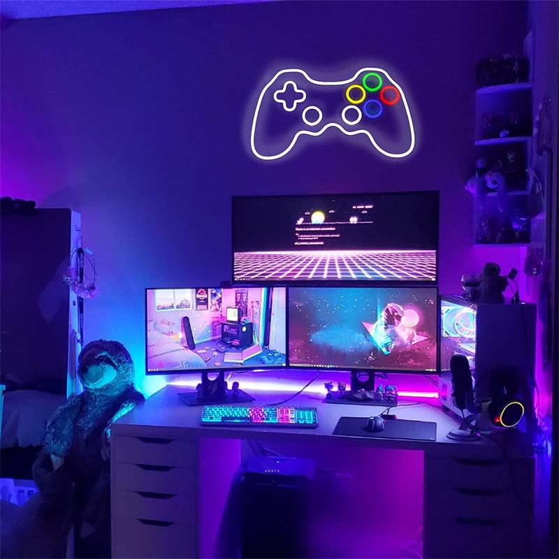 Неоновая вывеска Twitch Streamer Decor или игровая комната для мальчиков и девочек, также работает как светодиодный ночник для детей, идеальный подарок