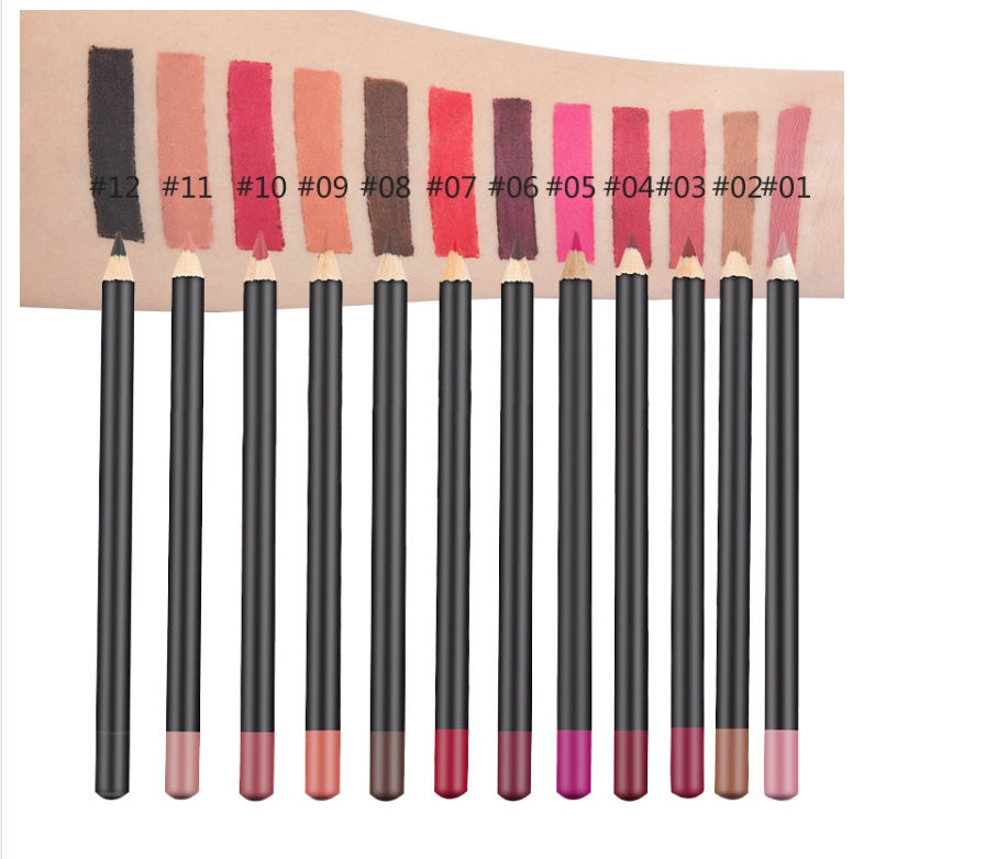 Low Moq Wholesale Price Multicolor Lip Liner Cosmetics Lipliner Waterproof Lip Liner Pencil
