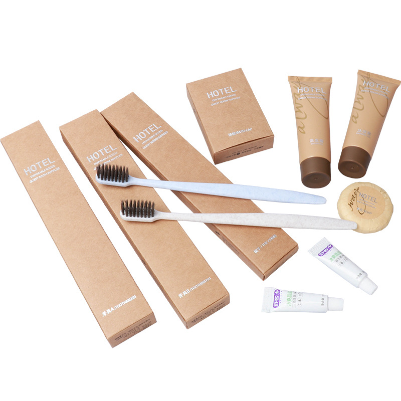 OEM 5 Star Hotel Disposable Shaver Comb Set Restaurant Supplies Single Use Slippers Hotel Amenities