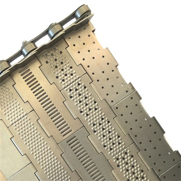 Customized stainless steel 304 316 sheet chain plate Link conveyor belt
