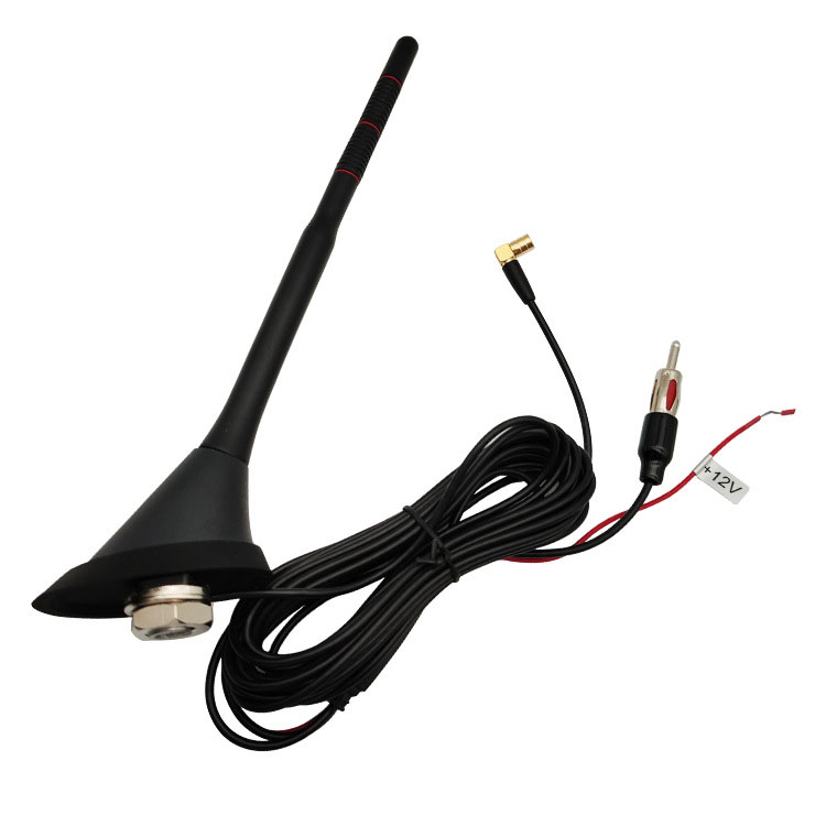 Прямая продажа с завода, радиоантенна FM + GPS/DAB для связи на крыше автомобиля, телевизионная цифровая антенна в форме кнута с резьбой