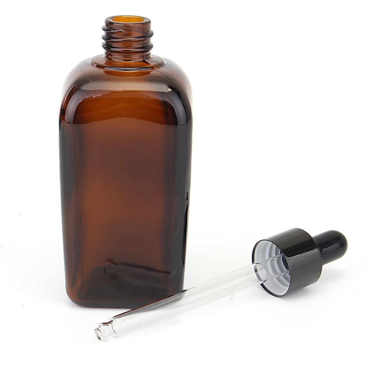 10/20/30/50/100ml Пустые с Янтарной стеклянной капельницей бутылка квадратной формы с распылением ароматерапевтического эфирного масла бутылки контейнеры с проушиной пипетка