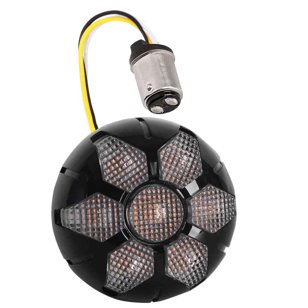 Super-cooling LED Unique Meteor Design Halley Comet Turn Signal Rinning Light Built in EMC 180 Degree Luminous Angle For Harley