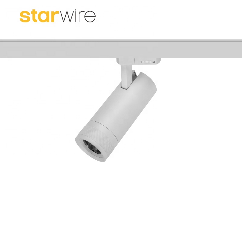 14W White RAL Standard LED Zoomable Track Light Commercial Lighting Suitable For Furniture Showroom