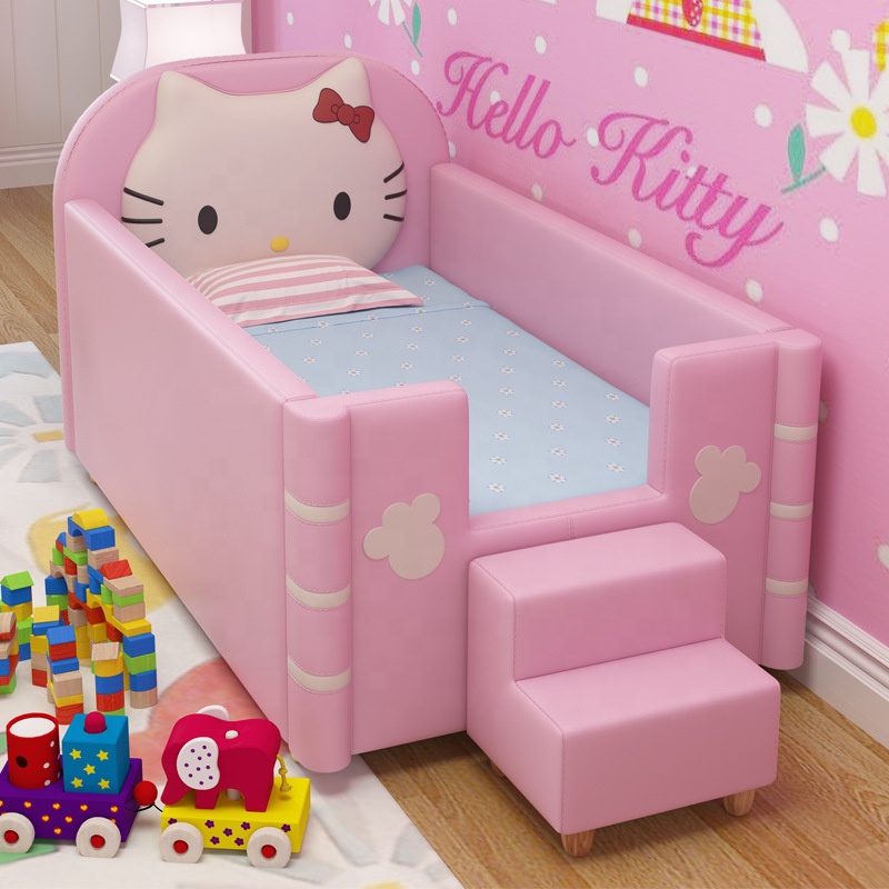 Детская мебель Hello Kitty, детская мебель, деревянная детская кровать, Высококачественная детская кроватка