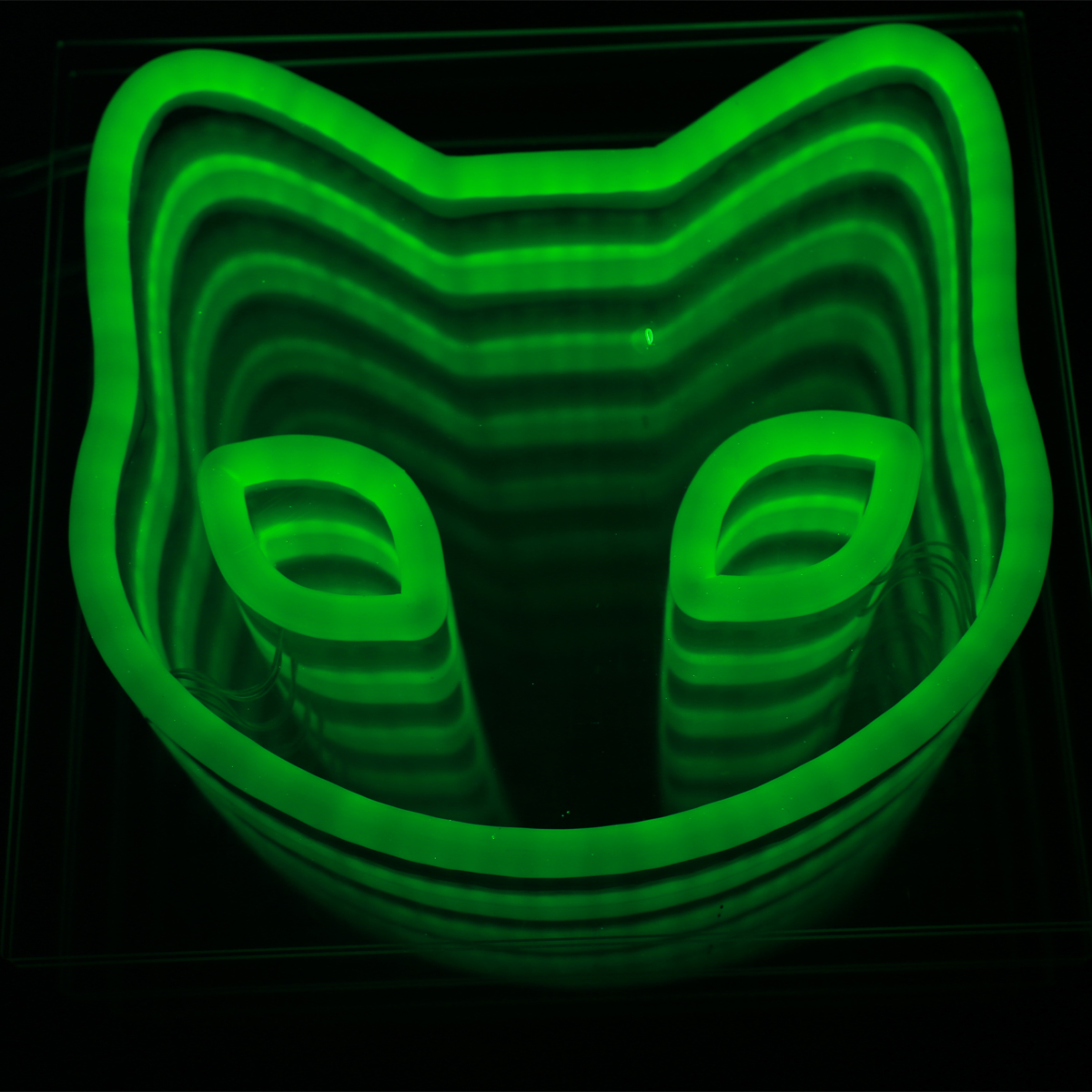 Бесконечное зеркало 3d Оптические иллюзии Зеркало led неоновая вывеска для организаций и магазинов