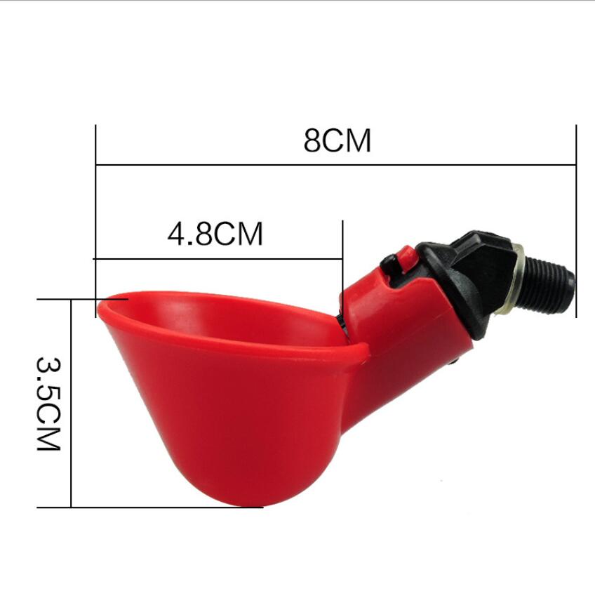 Automatic Quail Drinker Chicken Waterer Bowl With Yellow Nipple Farm Poultry Drinking Wwater System