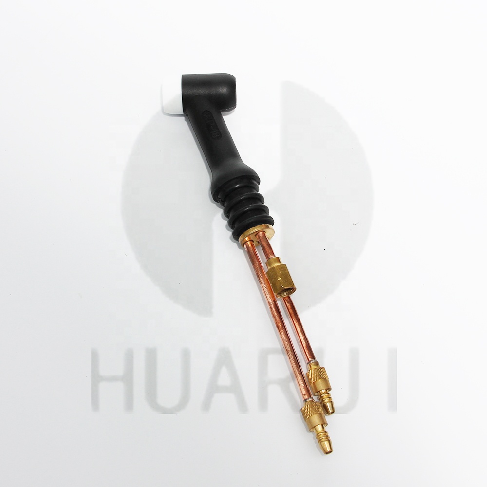 Huarui, высокое качество, WP18, гибкий Корпус горелки с клапаном, аксессуары для сварки TIG, медная, латунь, WP18FV, Головка горелки TIG