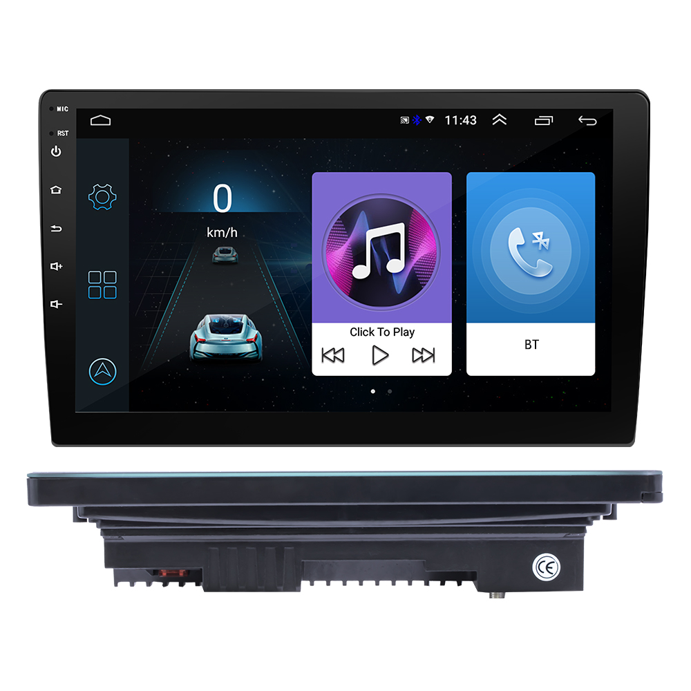 Автомагнитола на Android, 2 Din, 10,1 дюйма, с GPS-навигацией, Wi-Fi