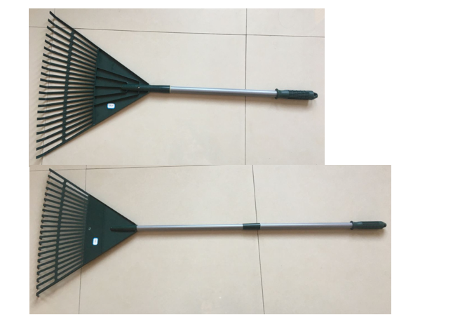 Amazon Hot Sales Lightweight Telescopic Professional Collect Garden Plastic Lawn Rake for Quick Clean up of Lawn and Yard