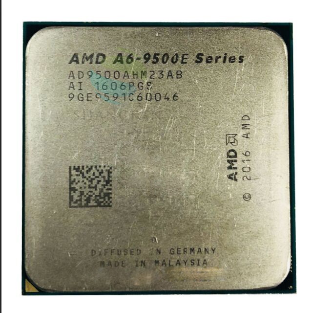 Для AMD A6-Series A6-9500E A6 9500E 3,0 ГГц двухъядерный процессор Количество ядер процессора AD9500AHM23AB гнездо AM4 satmak A6 9500