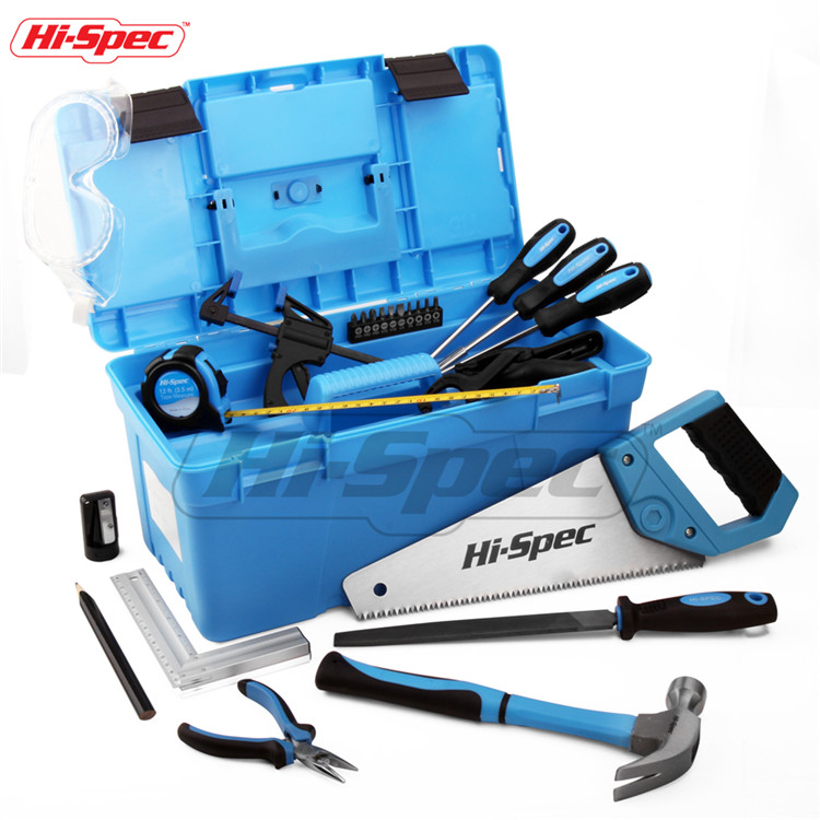 Hispec 28 шт. домашний DIY Металлический Набор инструментов для детей, набор инструментов с реальными ручными инструментами, аксессуары для защиты глаз