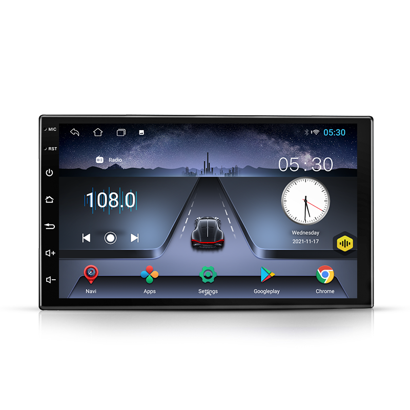 Автомобильный GPS-навигатор на Android 10, четырехъядерный процессор, голосовое управление, воспроизведение музыки, воспроизведение видео, 2 USB-порта, автомобильная навигация