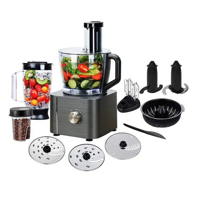 2023 1100W Hot Seller Kitchen Appliances Baby Food Makers Food Chopper Blender Mixer Thermo 11 in 1 Food Processor Multifunction