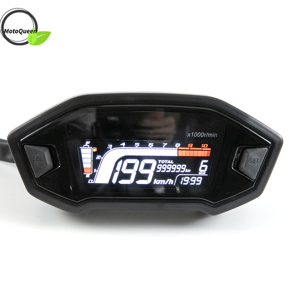 12V Universal RPM Motorbike Meter Speedometer Digital Odometer Instrument Motorcycle Spares