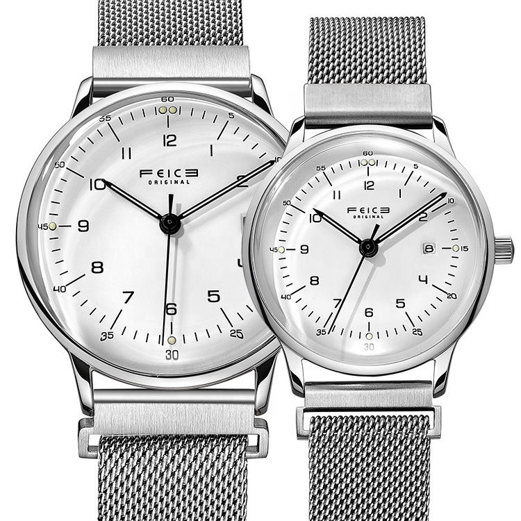 Casual Watches Men Luxury Brand Automatic Stainless Steel Metal Belt Women Men Watches