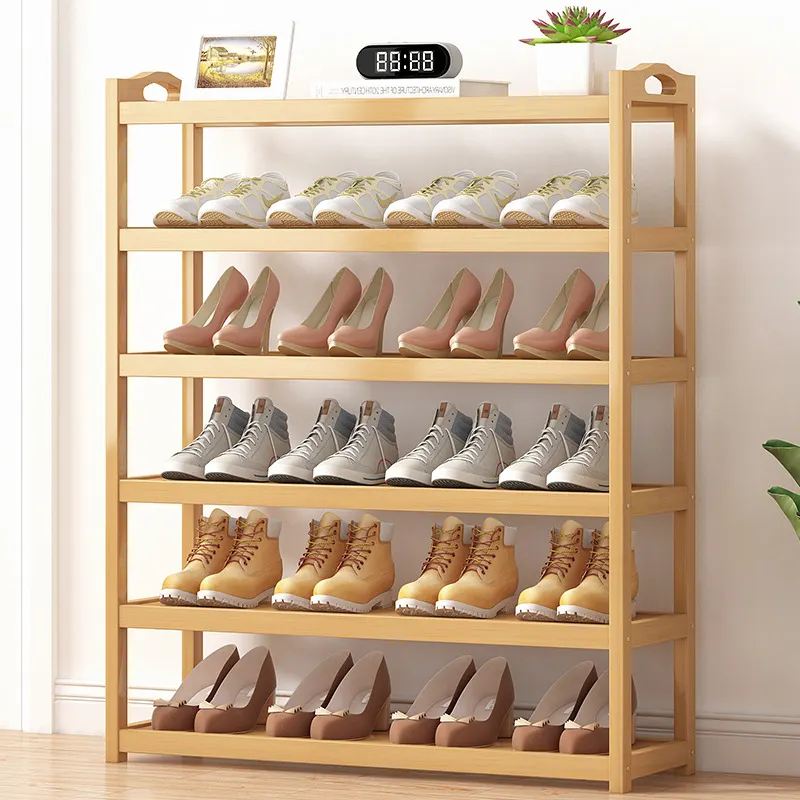 Multi-layer Storage Shelves Cabinet wood modern shoe rack living room organizer storage cabinet