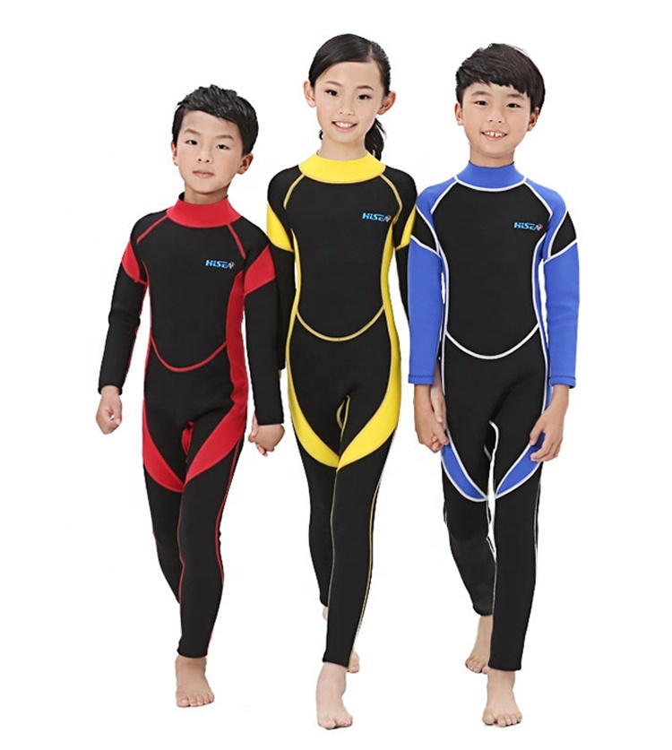 Top Selling Long Sleeve 2.5mm Neoprene Children Wets Suits Keep Warm Rash Guard Diving Suits For Diving And Surfing