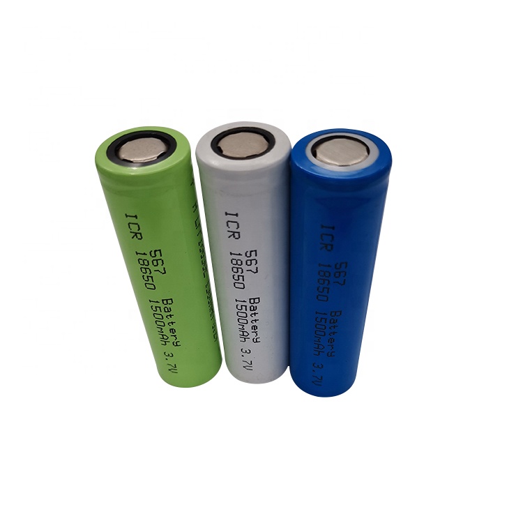 Высокое качество 18650 3,7 V 1500mah LiMnO4 дешевая вторичная батарея
