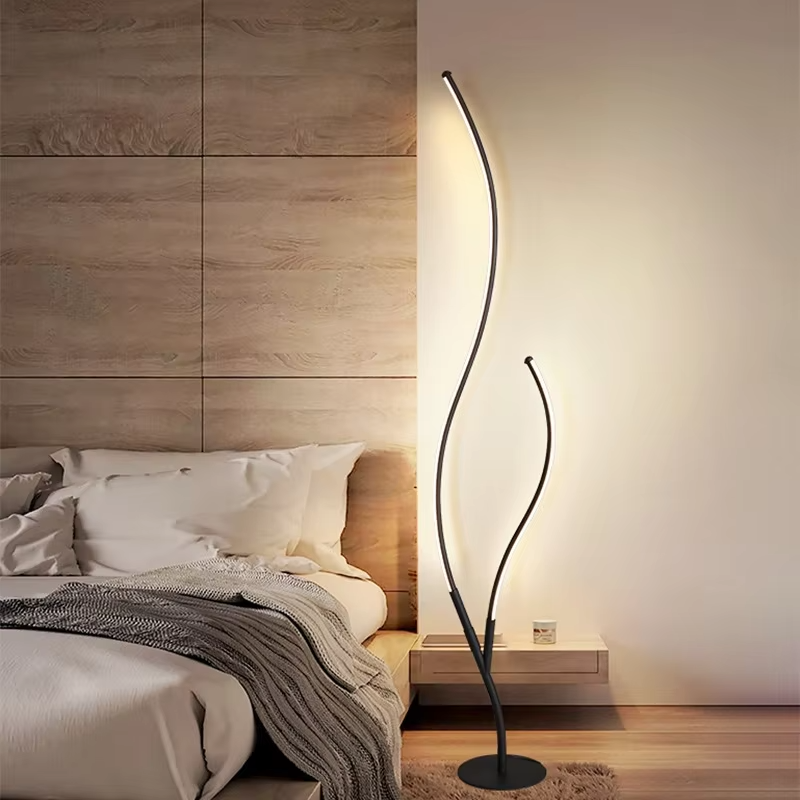 Modern Tree LED Floor Lamp Living Room Bedroom Indoor Lighting Bedside Lamp