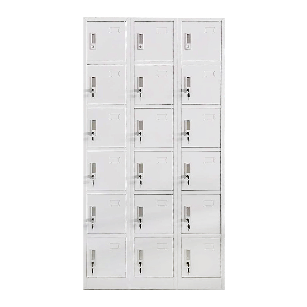 Steel Furniture 18 Door Locker Metal Locker Storage Flat gym staff lockers
