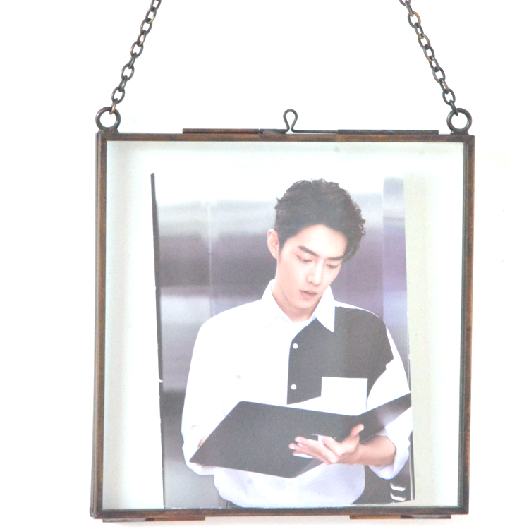 wholesale antique display 4x6 5x7 6x8 8x10 photos standing hanging glass picture frame 6x4 black