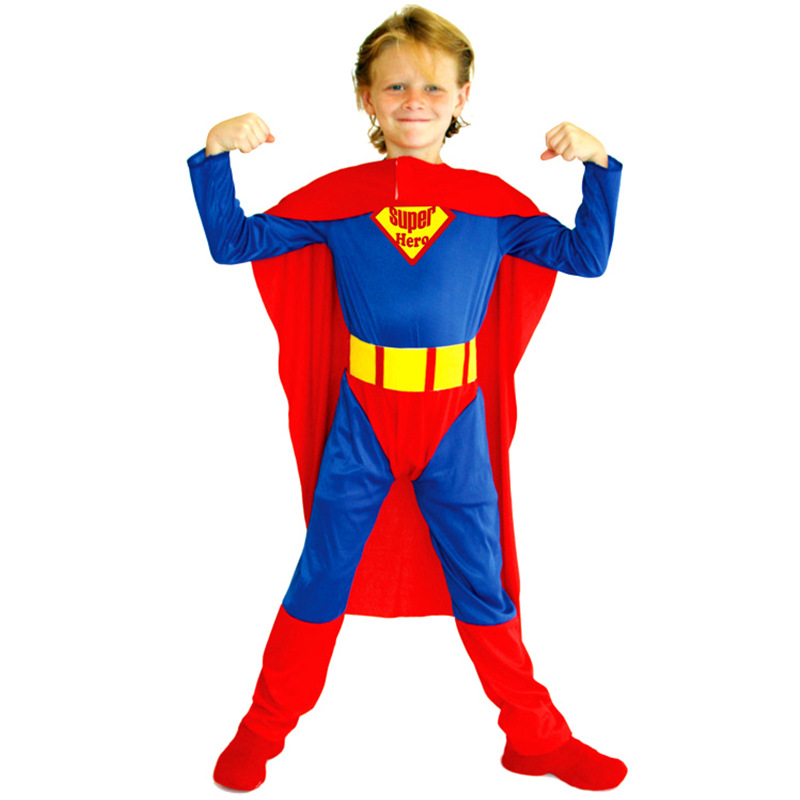 Wholesale Halloween Cosplay Party Fancy Dress Kids Super Hero Costume