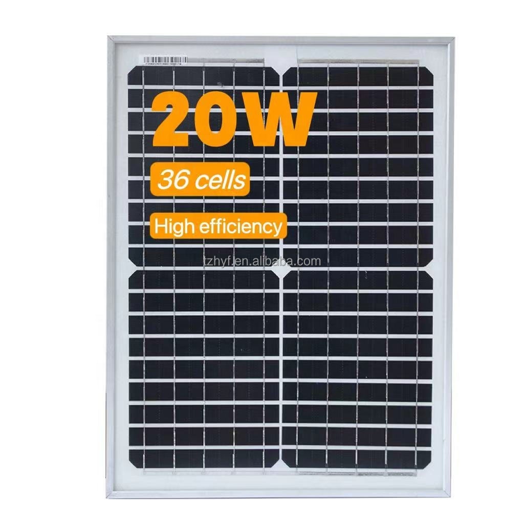 Customized Small panel solar 20w 30 W 40W 50W 100 W 12v Mono solar power panel 12V 20W solar panel 12V