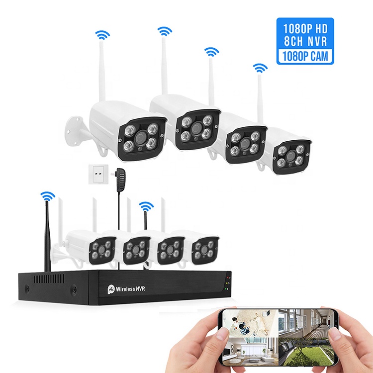 Tuya 2Mp IP комплект Camaras De Seguridad безопасности cctv комплект системы Беспроводной NVR