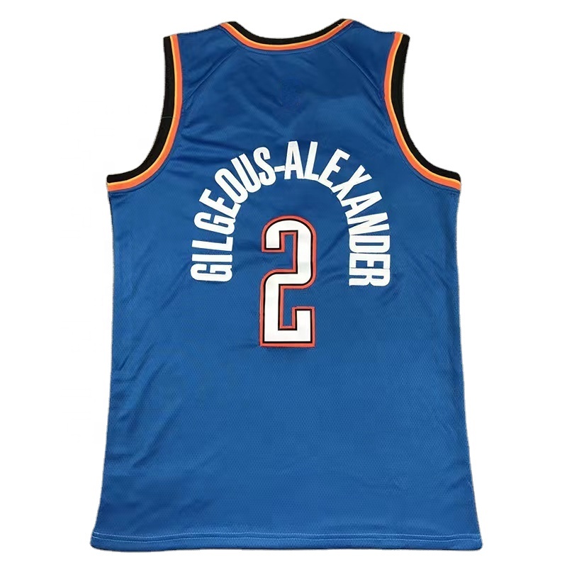 Город Оклахома, Thunder Shai Gilgeous, Александр 2021/22 City, футболки XXL