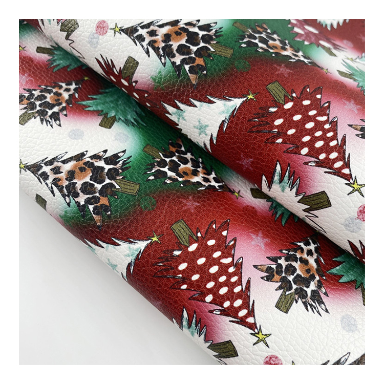A4 or 1/5 mermaid scale design pu custom printing faux leather fabric for bows
