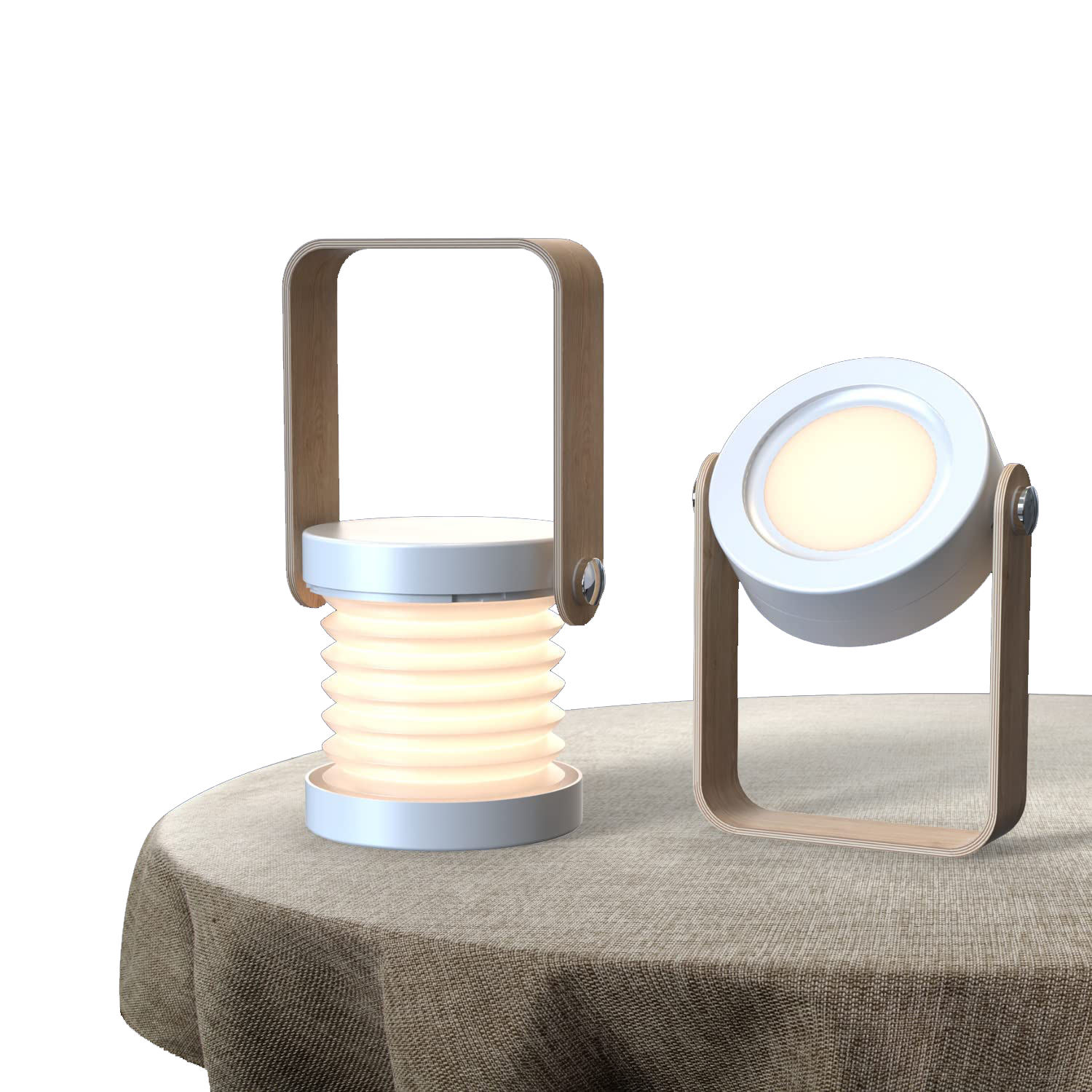 New Arrivals Outdoor Small Foldable Led Camp Lights Rotatable Table Lamp Portable Rechargeable Night Light