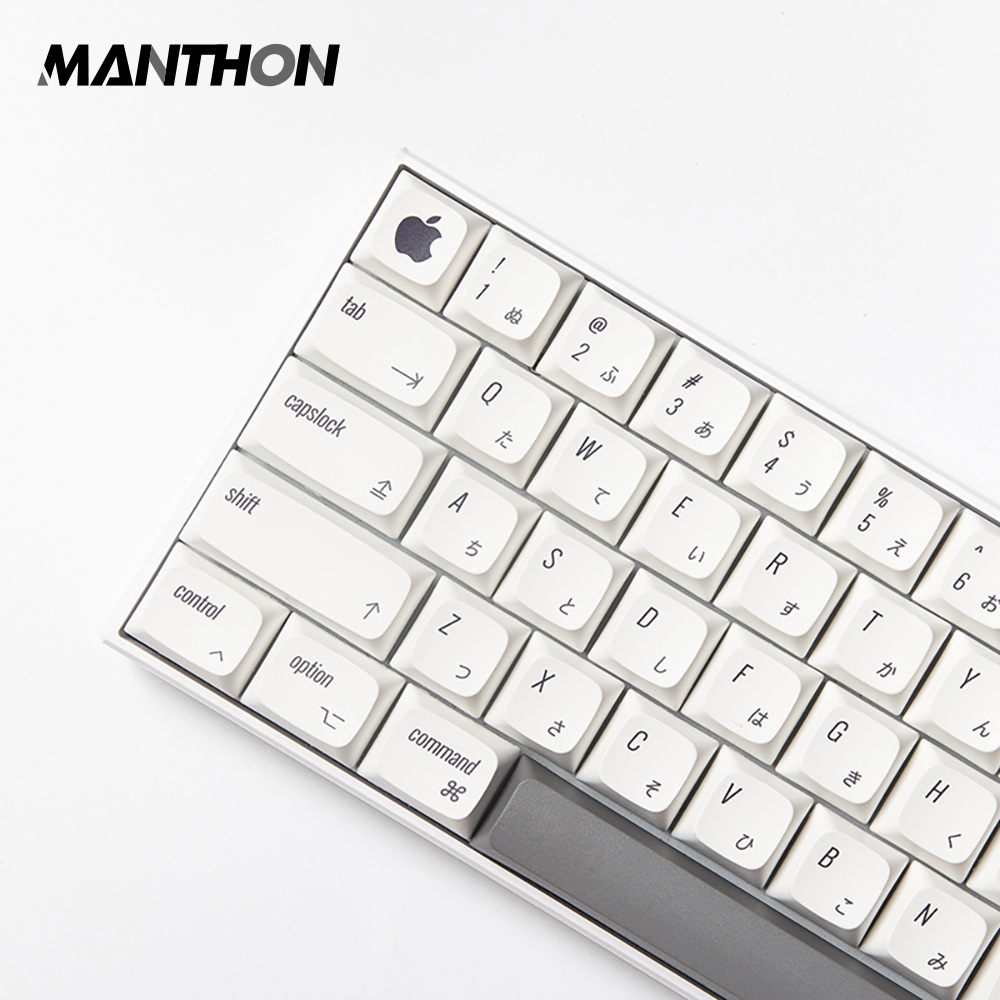 124 ключей/комплект esckey XDA профиль PBT Apple MAC ISO Cherry MX японского аниме белая клавиши для серии "сделай сам" клавиатуры клавиши