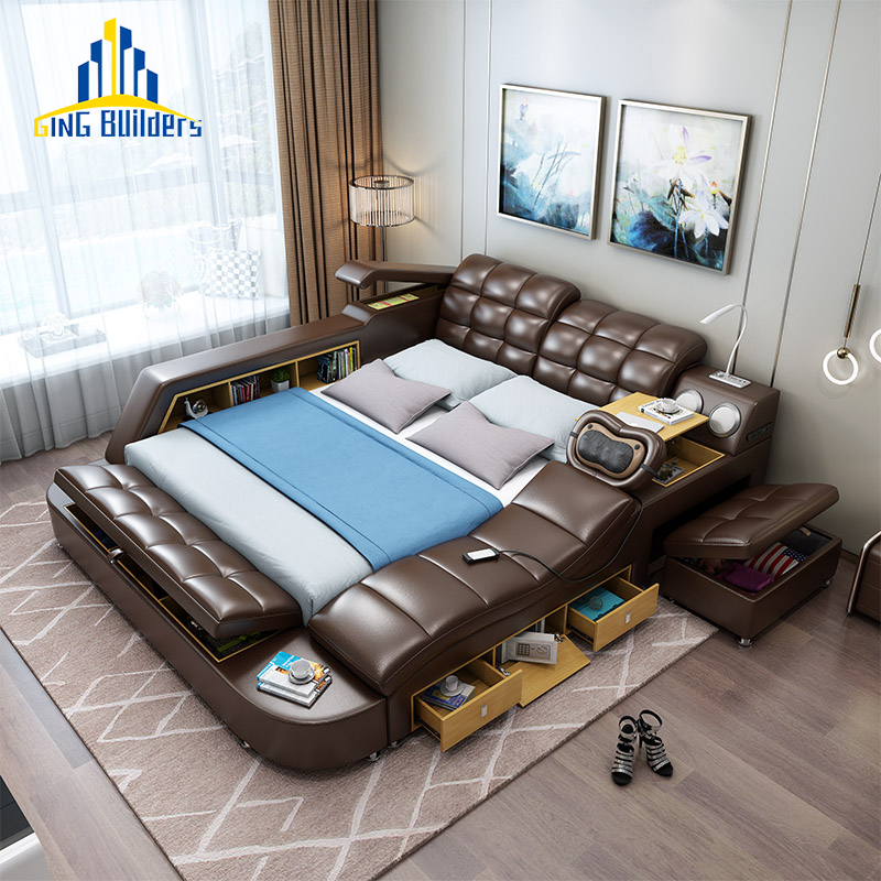 Ging Builders Factory Price Camera Da Letto Bed Modern Furniture, China Supplier Yatak Odasi Bedroom Furniture Modern