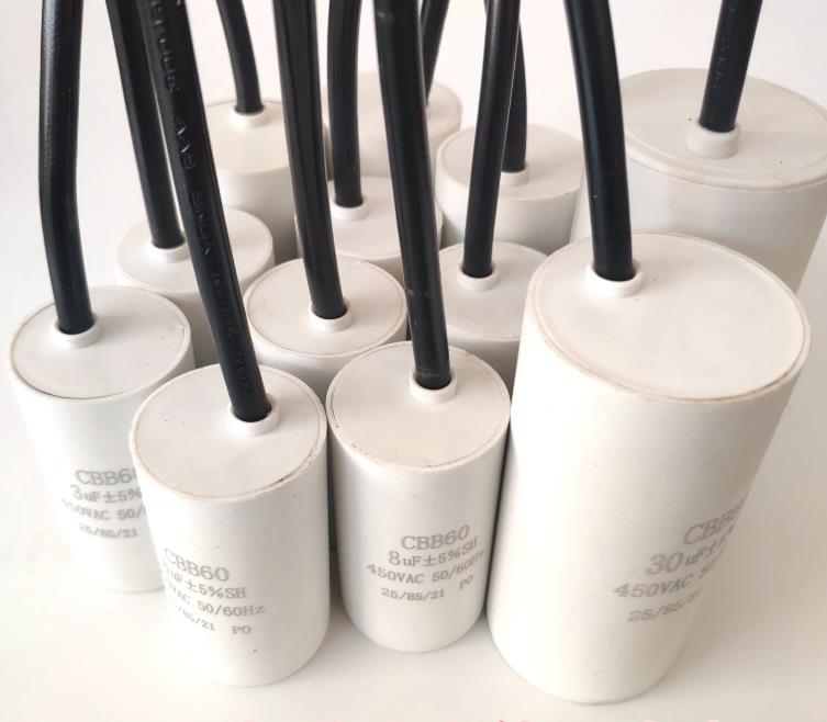 Motor Run Capacitors 50 40 30 25 20 18 16 15 14 12 10 8 7 6 5 4.5 4 3.5 3 2.5 2 1.5 1 uf 400 450 V CBB60 450VAC mf mfd Volt