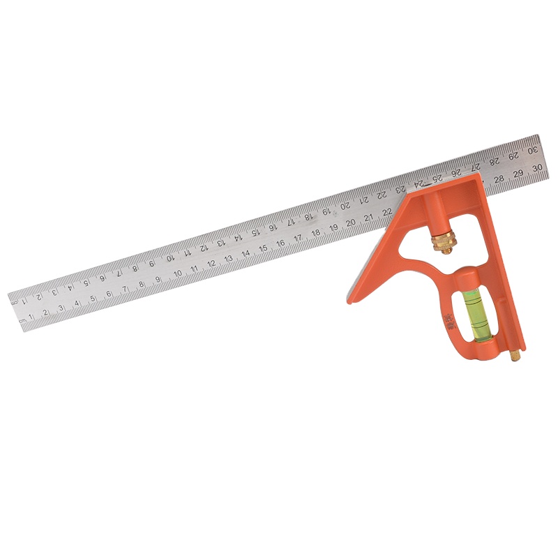 Stainless Steel Combination Try Square Ruler 300mm Adjustable 45 Degree Measuring Tool Universal Angle Turner Level