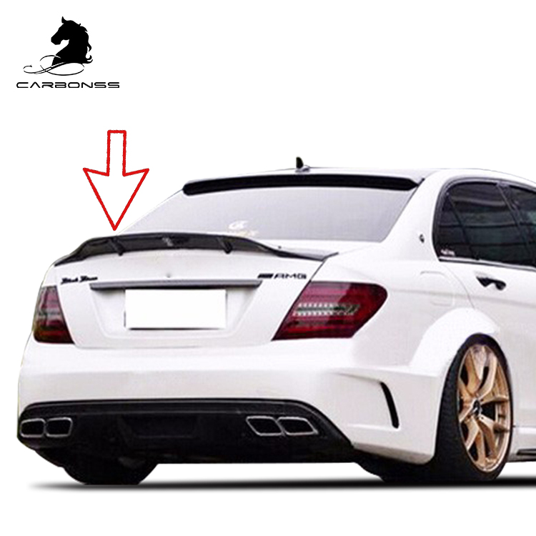 Задний спойлер для багажника из углеродного волокна для Mercedes Benz W204 2007-2014