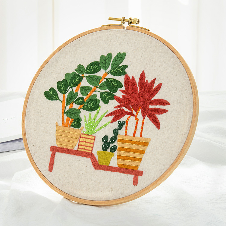 Chinese Wholesale DIY Punch Needle Cross Stitch Kits Embroidery Patterns Needlework