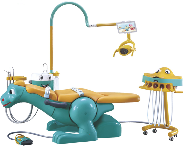 LED operating light with sensor for dental chair specially designed for children
