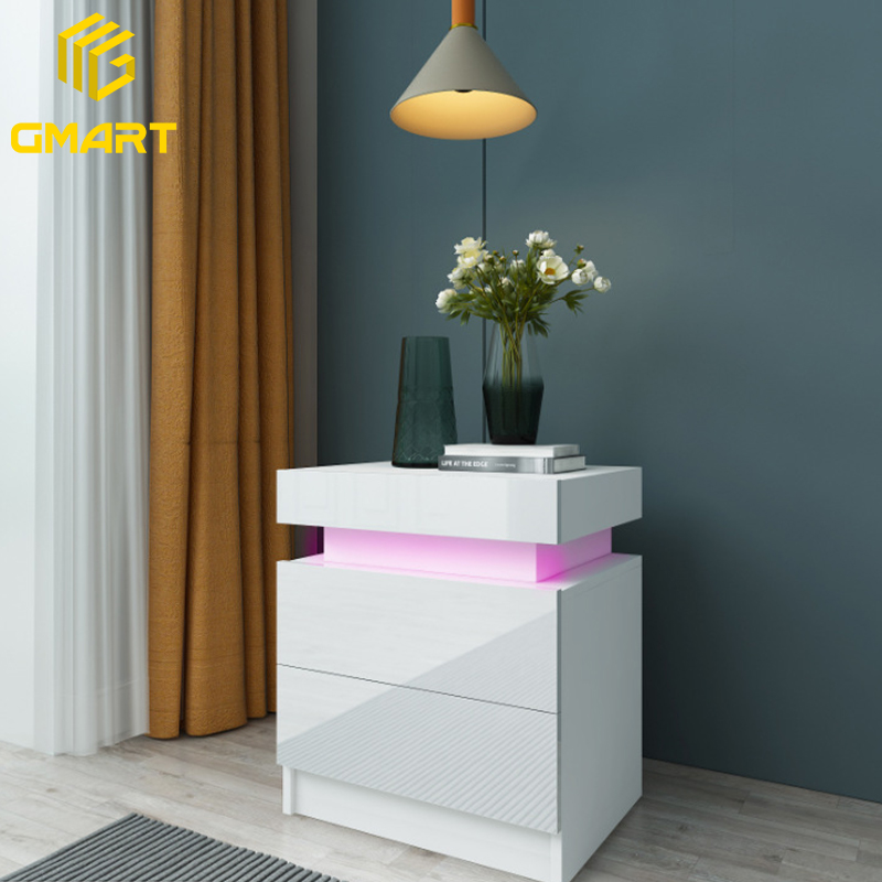 Современная мебель для гостиной Gmart, накладной стол, боковой светодиодный стол, светодиодный ночник, плавающая Ночная подставка для спальни
