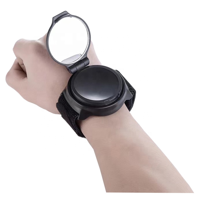 Motorcycle Rear View Mirror Bicycle Mirror Adjustable Wrist Wear Bicycle Mirror Cycling Wristband Safety Back Rear View Tool