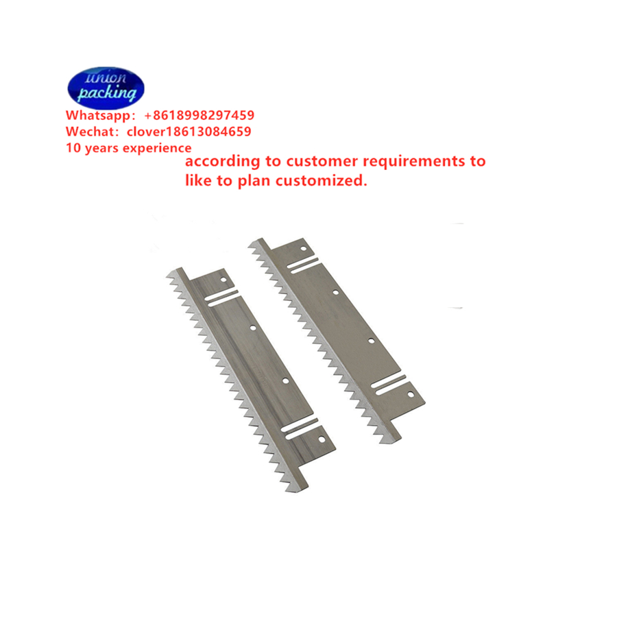 Customized Cutting Tape Sealing Serrated Packaging Machine Blade band saw tooth knives