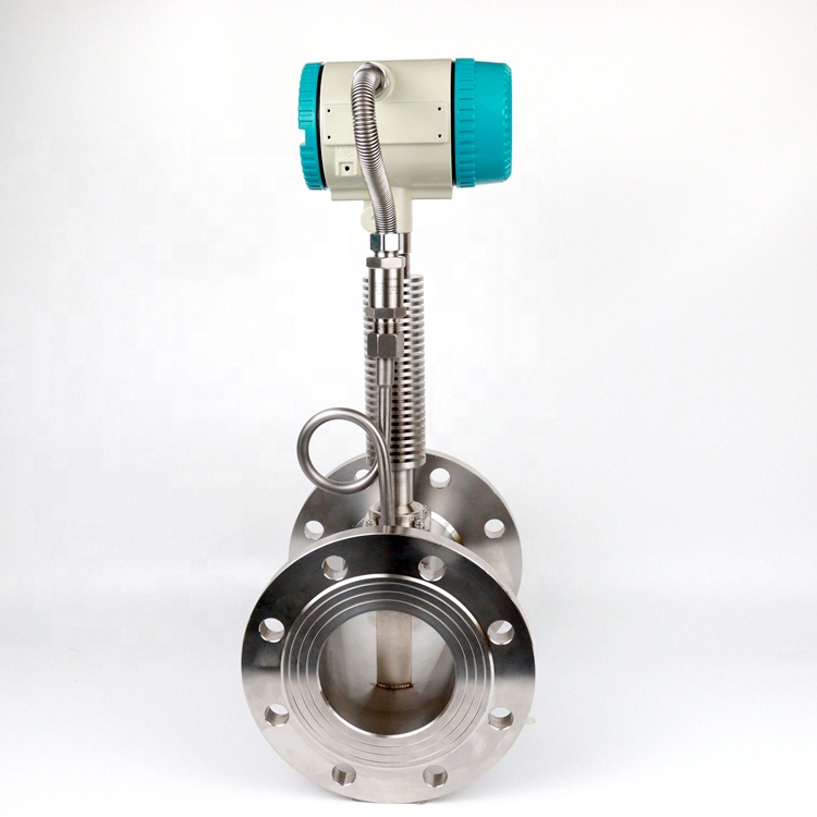 flange vortex flow meter digital vortex diaphragm gas and saturated steam wafer vortex flowmeter