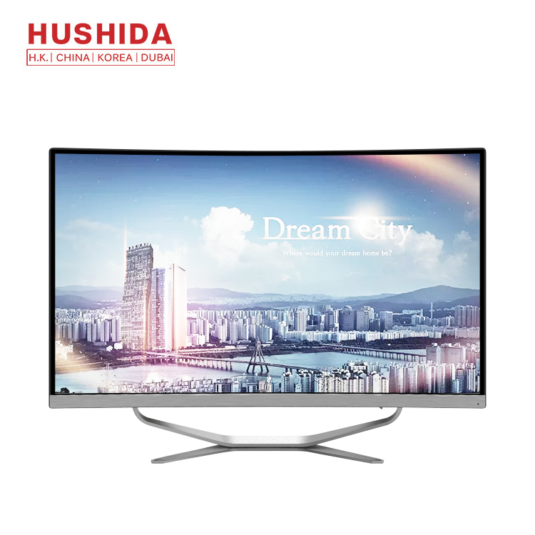 Hushida 27 дюймовый изогнутый экран моноблок 4th Gen I7 4G 128G Бизнес-все в одном настольный компьютер