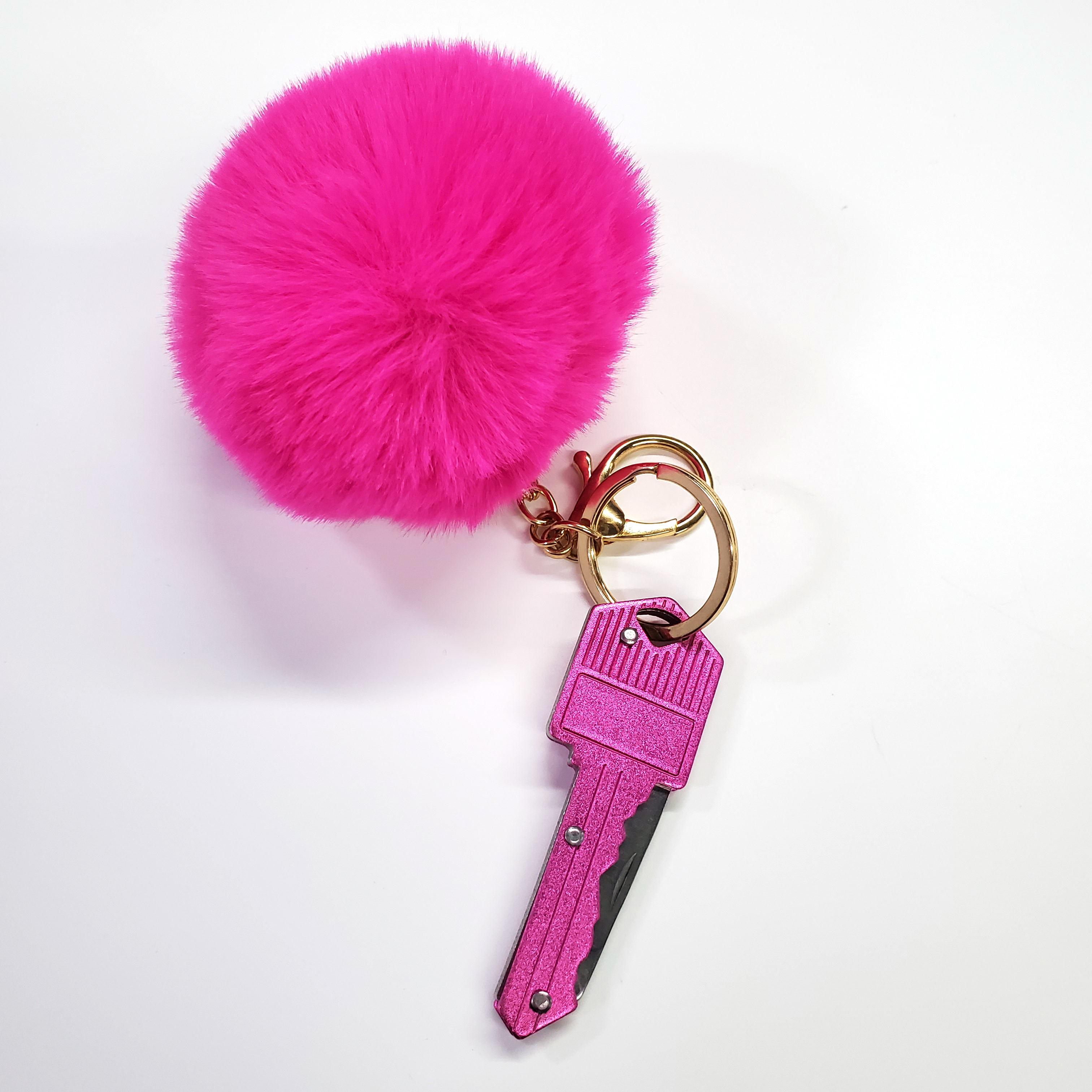 Hot Sale Stainless Steel Colorful Pepper Spray Mini Key Knife Folding Personal Security Products Keychain Self Defense Products