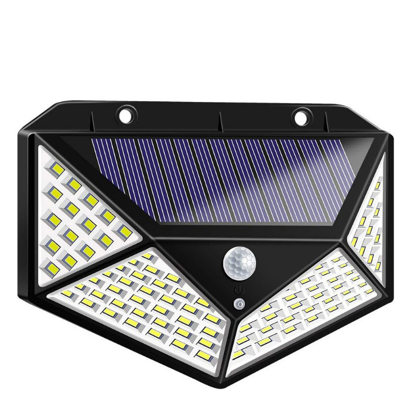 100 LED супер яркий высокое качество открытый Солнечный настенный светильник PIR датчик движения водонепроницаемый сад свет