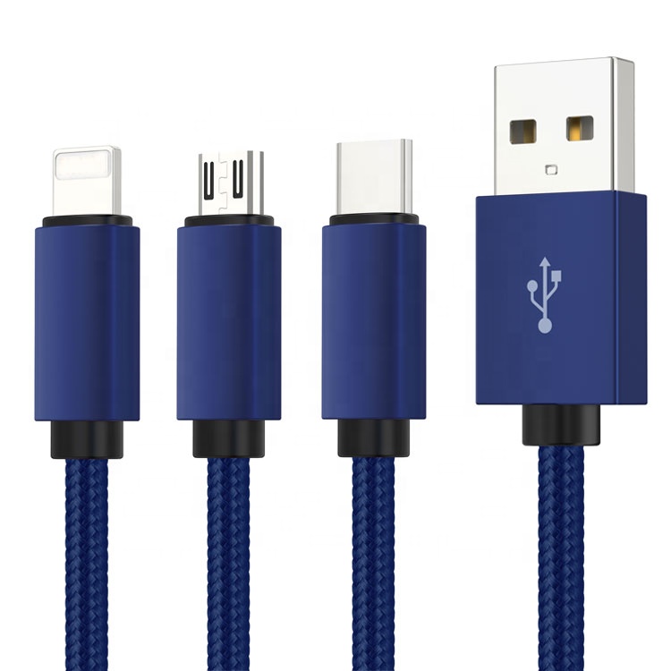 Оптовая продажа красочных заводских изготовленный на заказ USB 2,0 для зарядного устройства 8 Pin Micro USB Type c USB кабель с нейлоновой оплеткой зарядный кабель